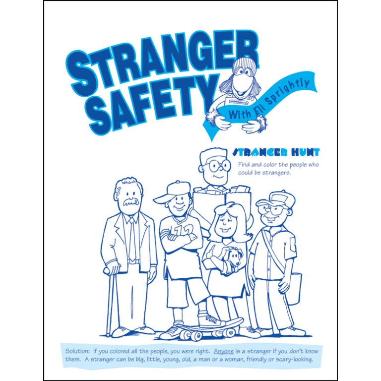 stranger safety activity sheets