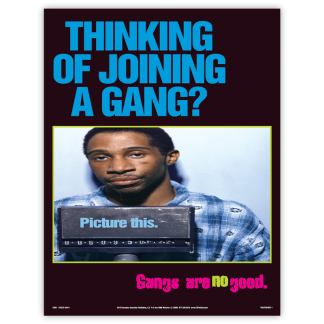 "Thinking of Joining a Gang?" Poster