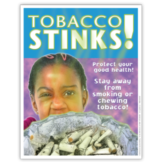 Saying No! Tobacco Stinks Poster