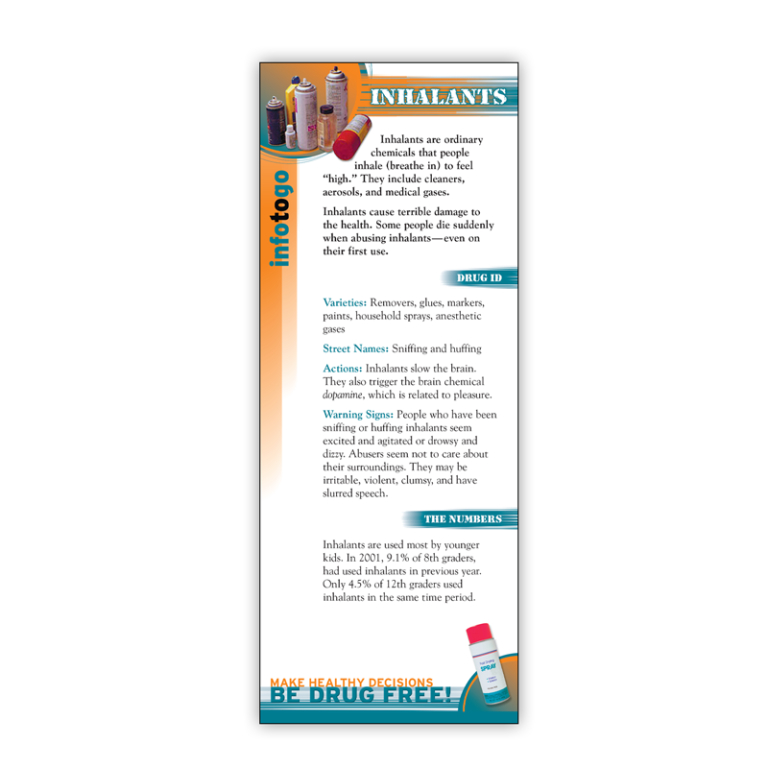Inhalants Rack Card