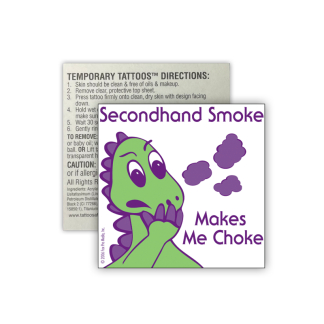 Donnie Dinosaur's Secondhand Smoke Removable Tattoo
