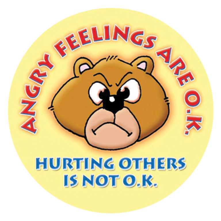 "Angry Feelings Are O.K." Sticker
