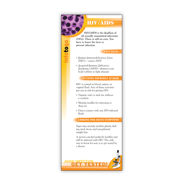 HIV AIDS Rack Card
