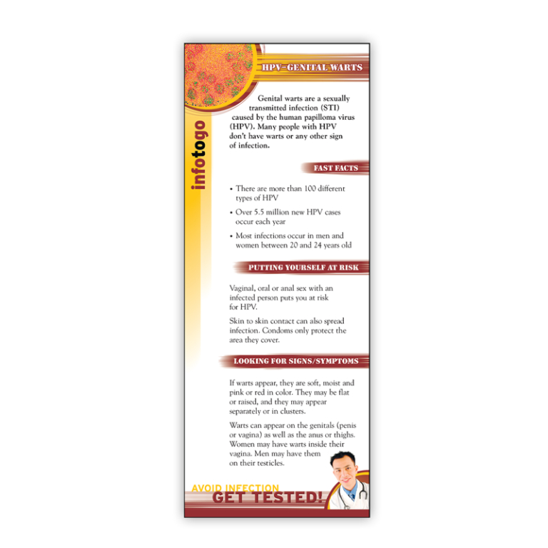 Genital Warts HPV Rack Card