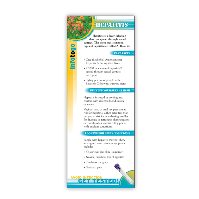 Hepatitis Rack Card