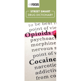 Street Smart Drug Slang Dictionary Pamphlets