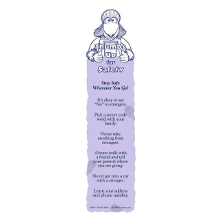 "Eli Sprightly's: Stranger Safety" Bookmark