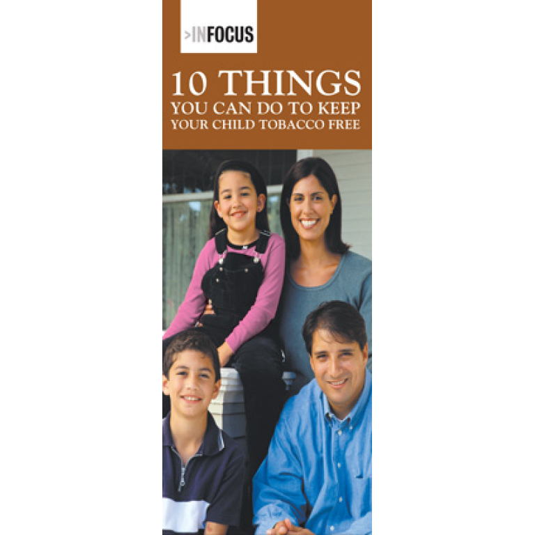 "Ten Things You Can Do to Keep Your Child Tobacco-Free" Pamphlet