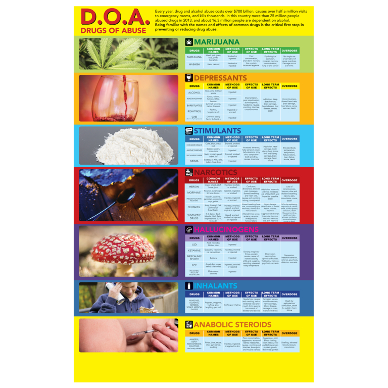 Drugs of Abuse Poster