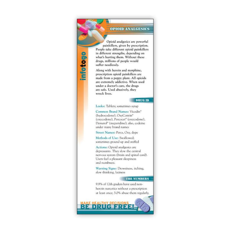 Opioid Analgesics Rack Cards