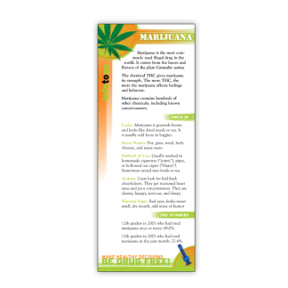 Marijuana Rack Card
