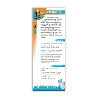 Info to Go Steroids Rack Card