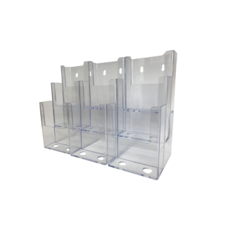3 tier acrylic brochure holder