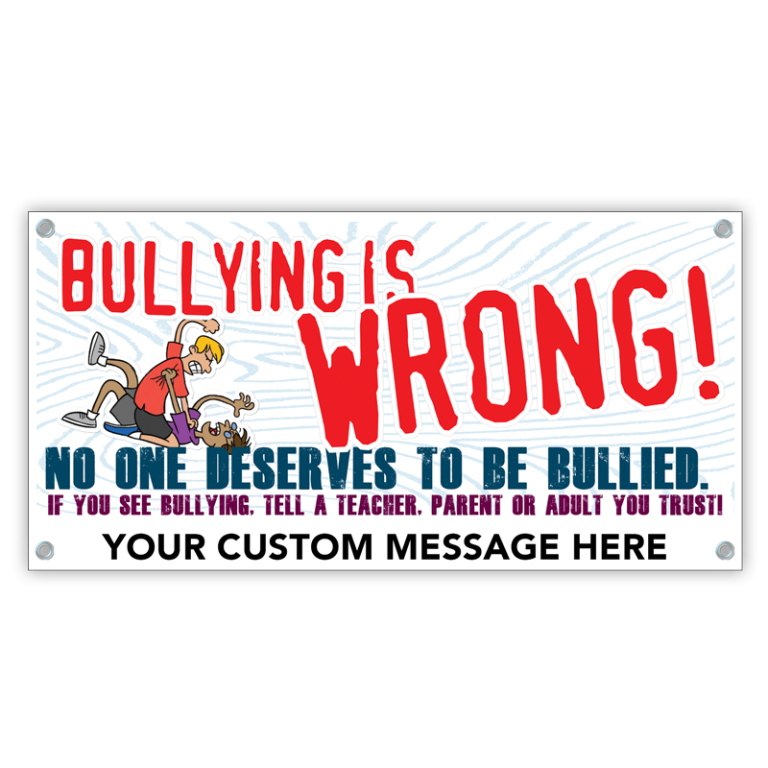 Bullying is Wrong Banner