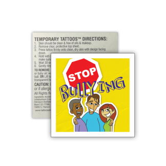 Stop Bullying Removable Tattoo