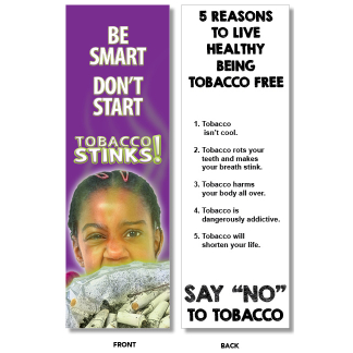 tobacco stinks bookmark