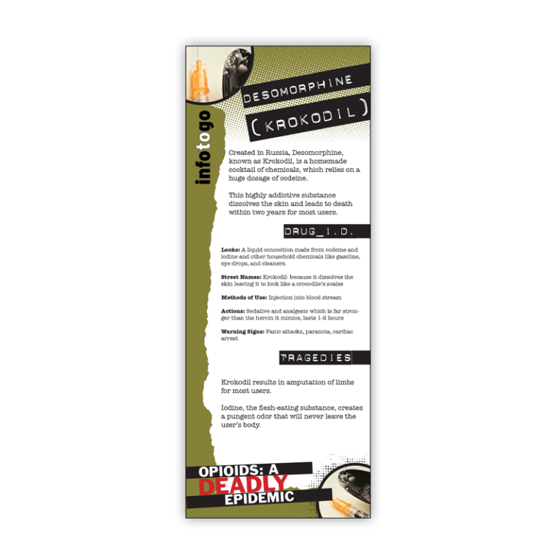 Info to Go Desomorphine Krokodil Rack Card