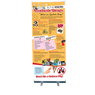 Synthetic Drugs Retractable Display
