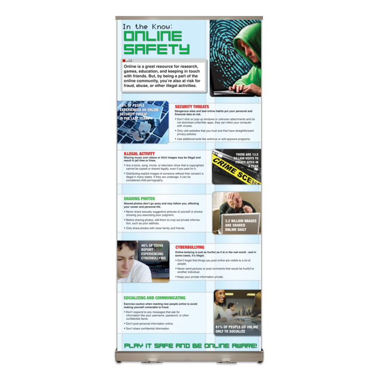 Internet and Online Safety Retractable Display