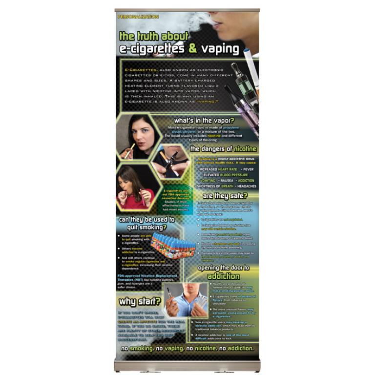 The Truth About E-Cigarettes & Vaping Presentation Display