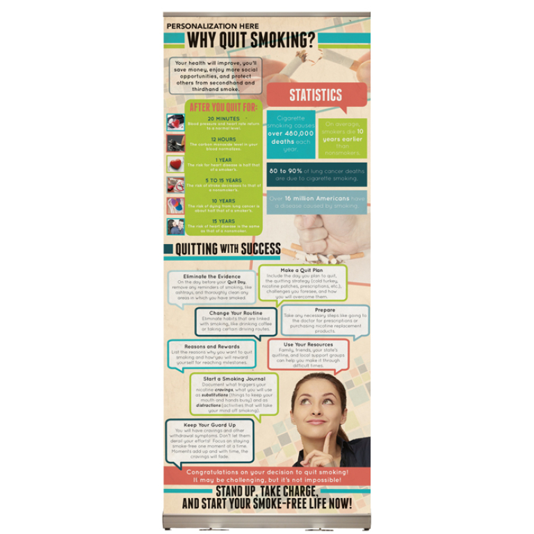 Why Quit Smoking Retractable Presentation Display