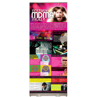 Ecstasy MDMA Retractable Display