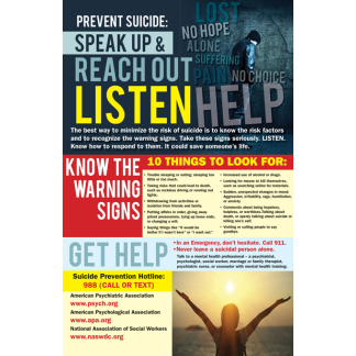 suicide prevention poster