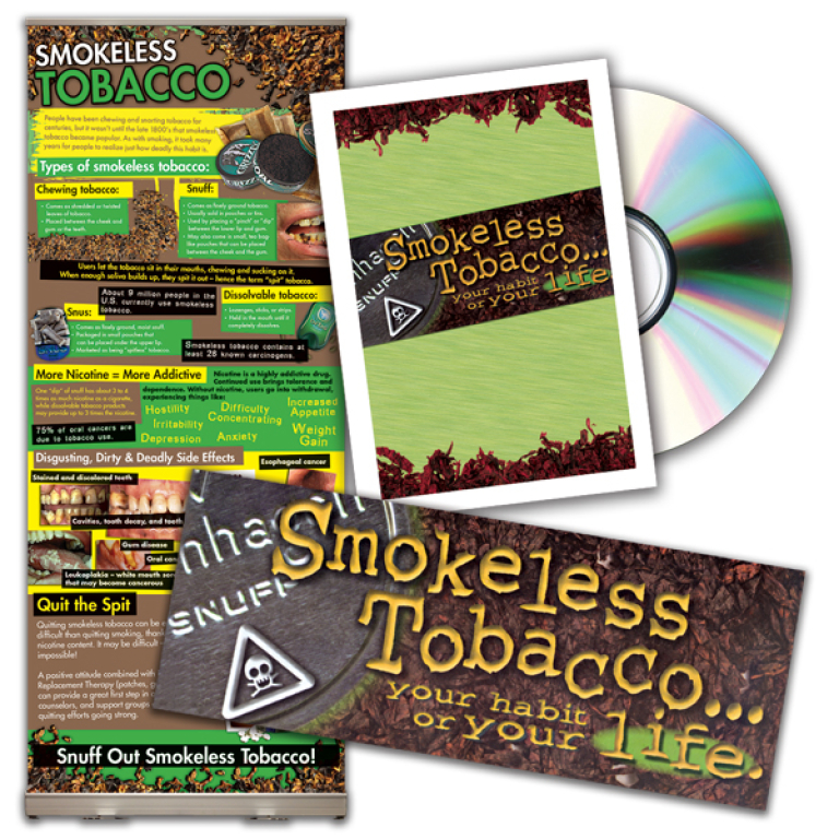 Smokeless Tobacco Presentation Display/ Pamphlet/ DVD Package