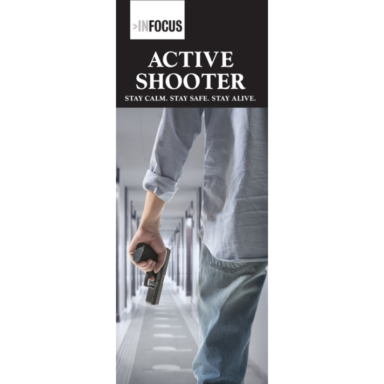 "Active Shooter: Stay Calm. Stay Safe. Stay Alive." Pamphlet