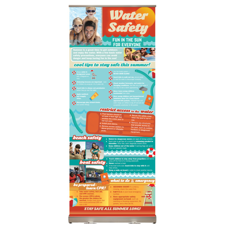 Water Safety- Fun in the Sun for Everyone Presentation Display