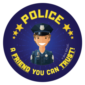 “Police – A Friend You Can Trust” Sticker
