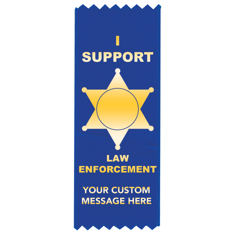 I Support Law Enforcement Awareness Ribbon