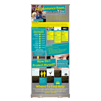 Acquaintance Rape and Drugs Retractable Display