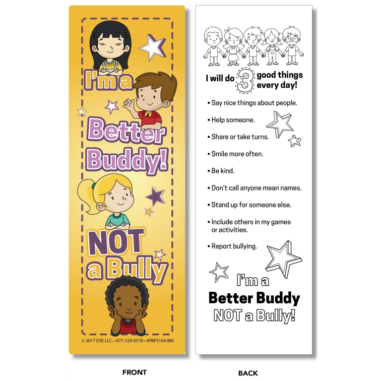 bullying prevention bookmarks