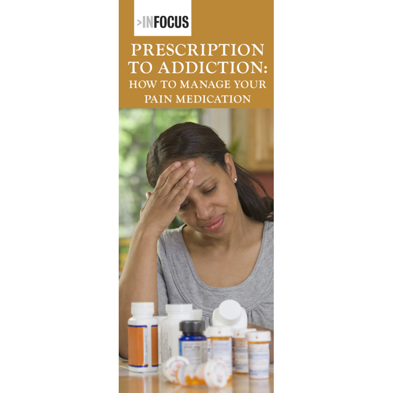 pain medication addiction pamphlets