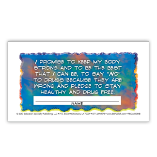 Say No to Drugs Pledge Cards