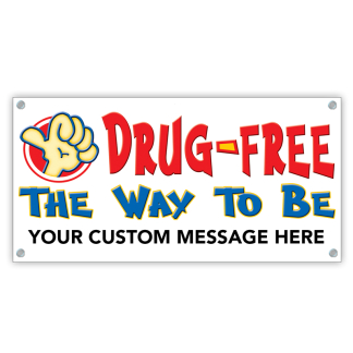 count on me to be drug free banner