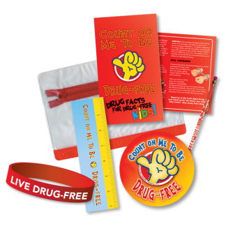 "Count on Me to be Drug-Free" PouchPak