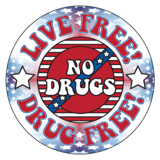 Live Drug Free Stickers