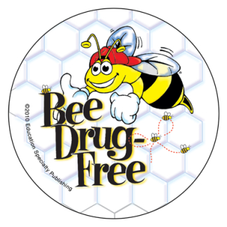 Bee Drug Free Stickers