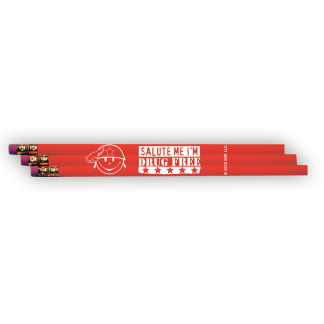 "Salute Me! I'm Drug-Free!" Pencil