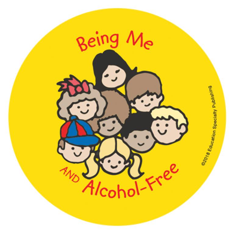 “Being Me and Alcohol-Free” Sticker