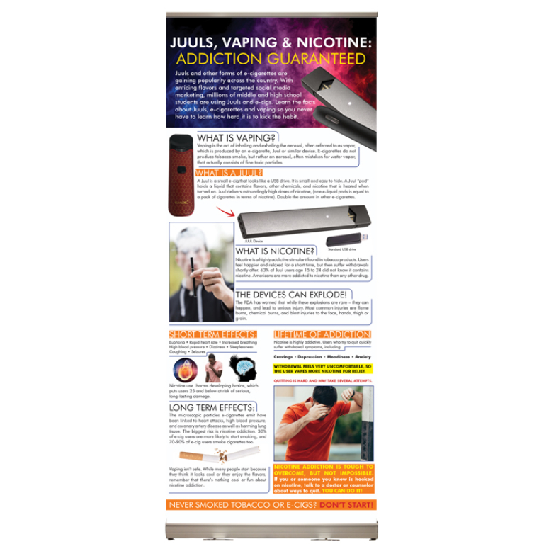 Juuls, Vaping & Nicotine: Addiction Guaranteed Presentation Display