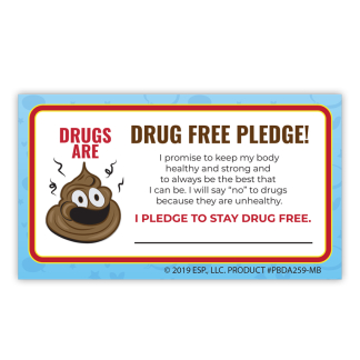 "Drugs are ?" Emoji Pledge Card