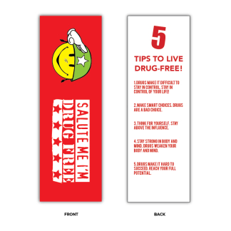 salute me drug free bookmarks