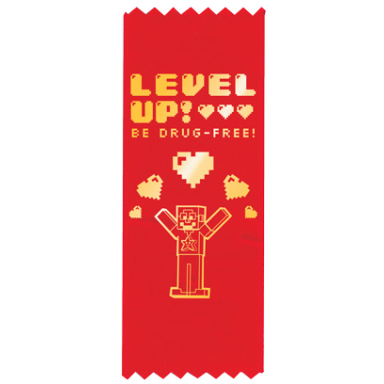 be drug free red ribbons