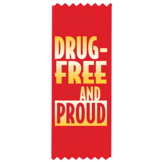 "Drug-Free & Proud" Red Ribbon