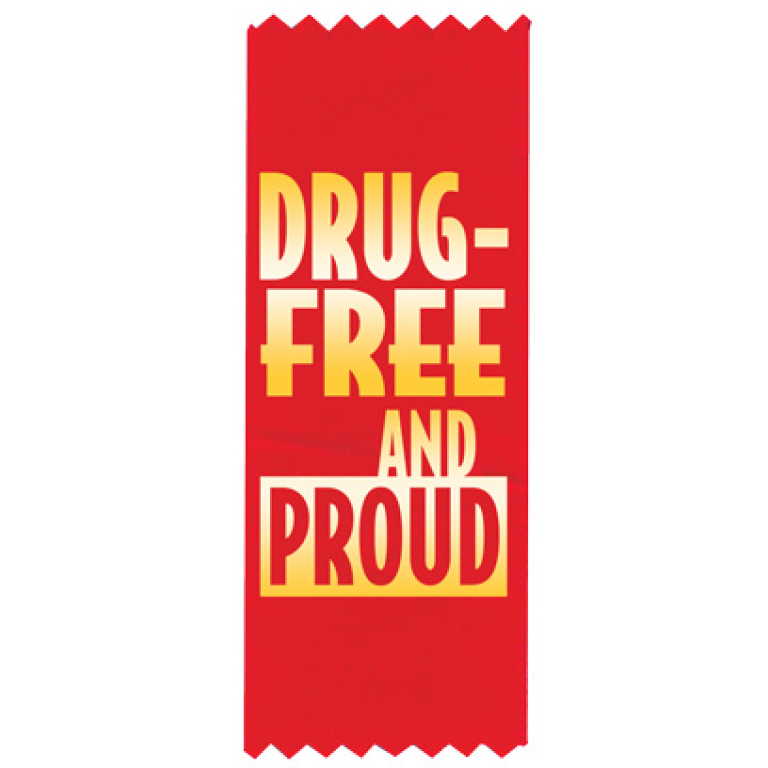 "Drug-Free & Proud" Red Ribbon