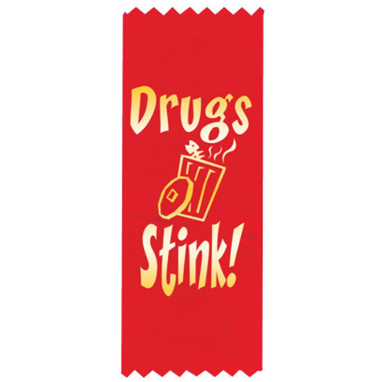 "Drugs Stink" Red Ribbon