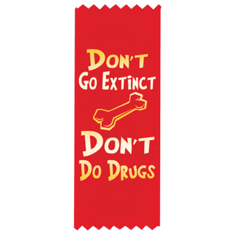 dont do drugs red ribbons